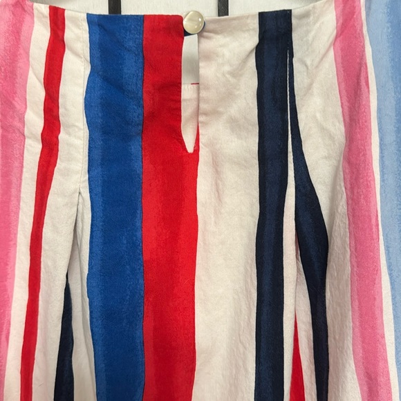 🆕 NWOT Lands’ End Colorful Striped Cotton Trapeze Twirl Dress Fully Lined Sz 12 - Picture 7 of 7